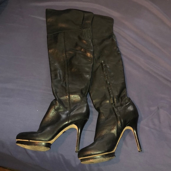 Black Knee High BCBG Boots - Picture 5 of 5